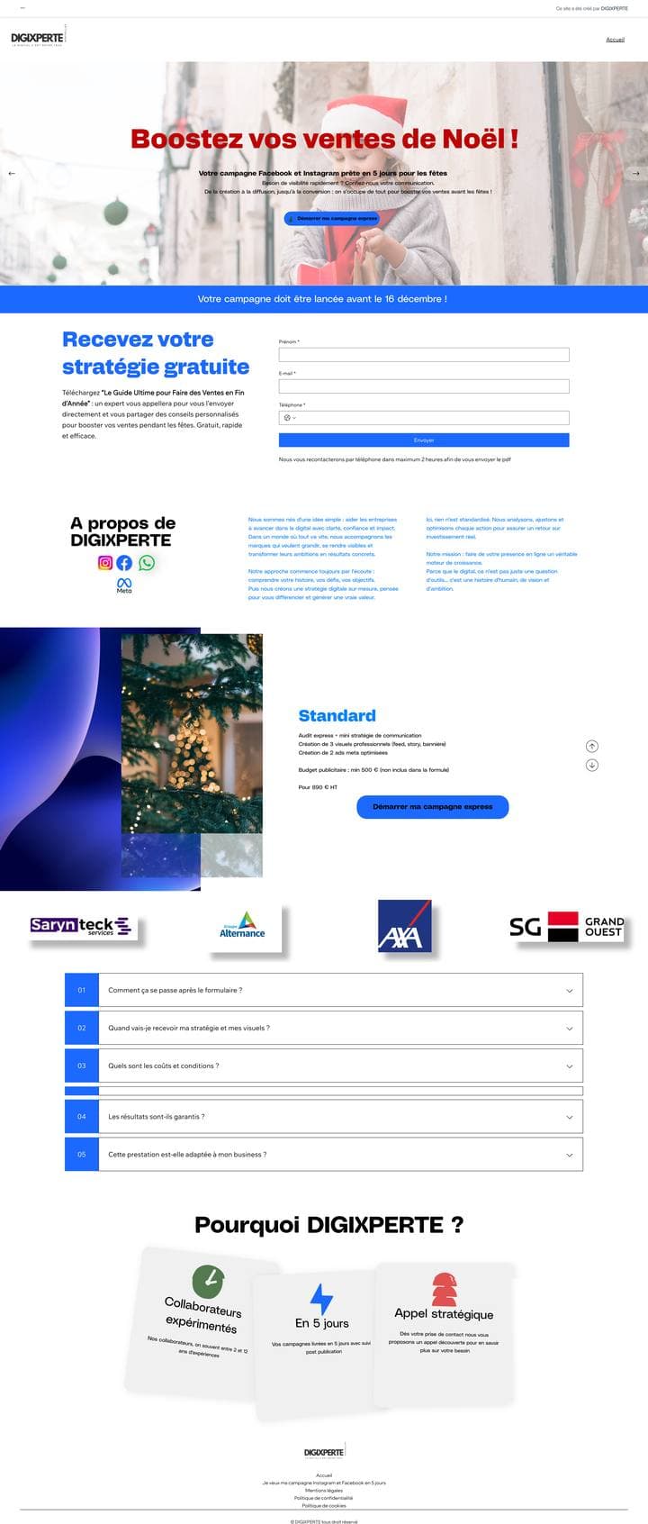 Campagne Meta Ads DIGIXPERTE