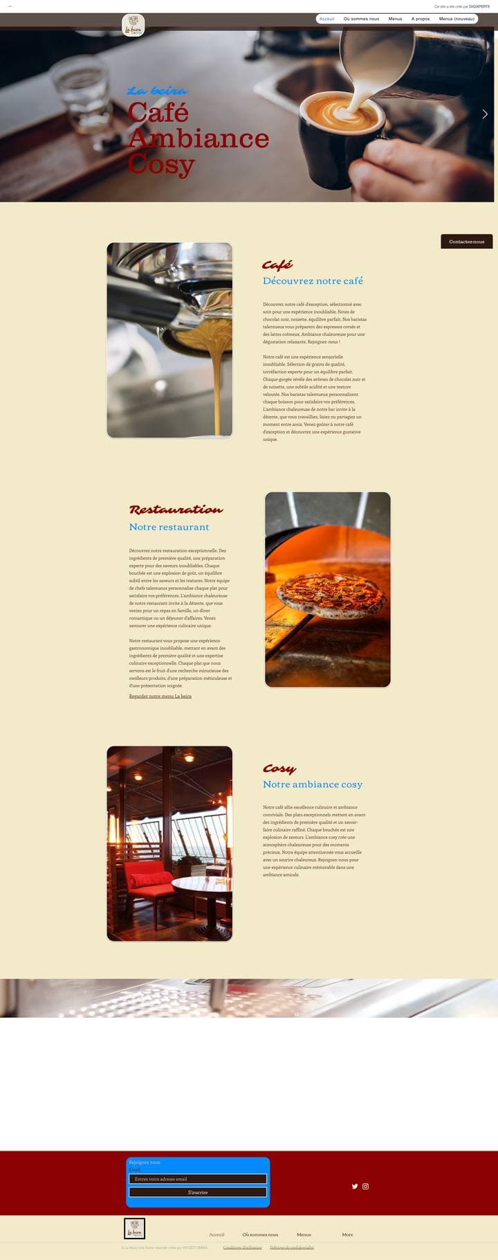 Site web La beira