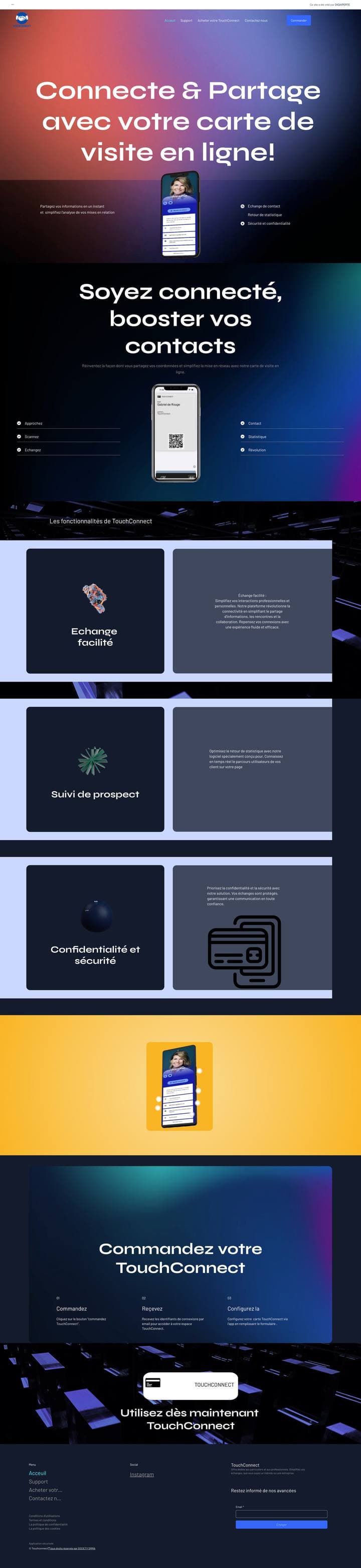 Site web TouchConnect